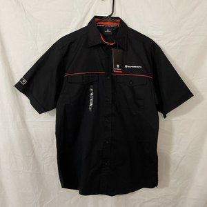 NWT Polaris Slingshot Black Button Up Dealer Men's Medium Shirt
